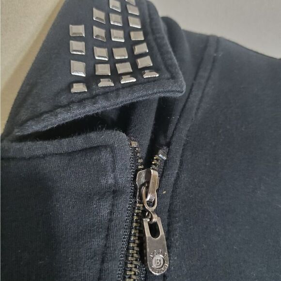 BCBGMAXAZRIA Studed Sweater Jacket Size Large - Picture 7 of 12